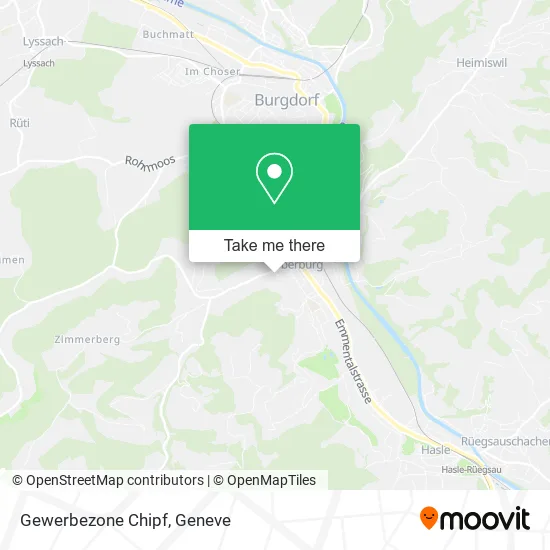 Gewerbezone Chipf plan