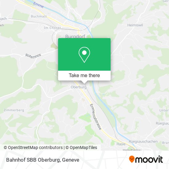 Bahnhof SBB Oberburg map