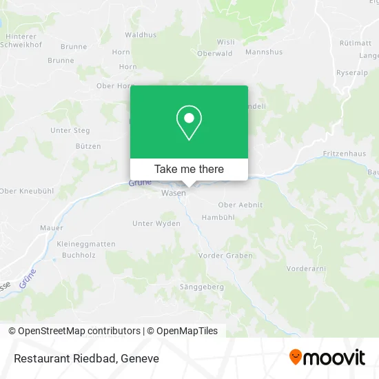 Restaurant Riedbad map