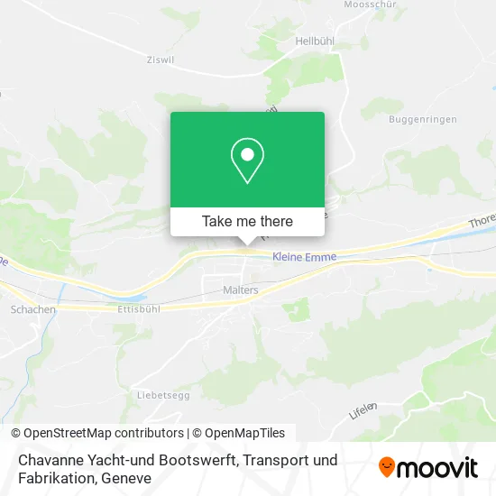 Chavanne Yacht-und Bootswerft, Transport und Fabrikation map