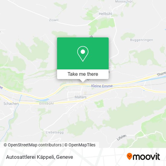 Autosattlerei Käppeli map