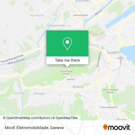 MovE Eletromobilidade map