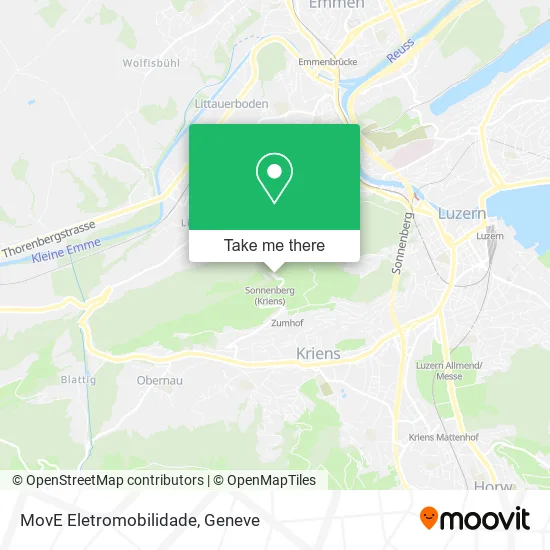 MovE Eletromobilidade map