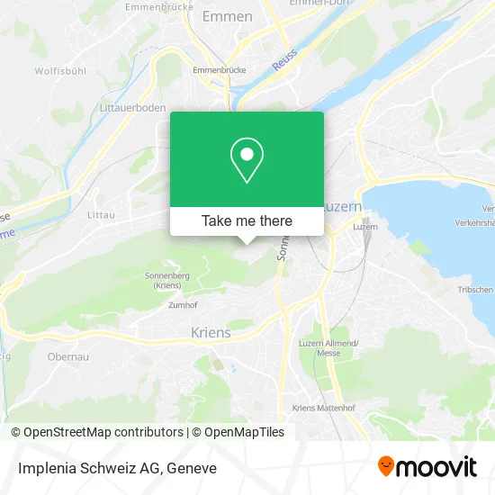 Implenia Schweiz AG map