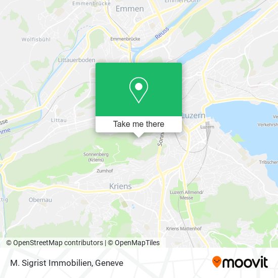 M. Sigrist Immobilien map