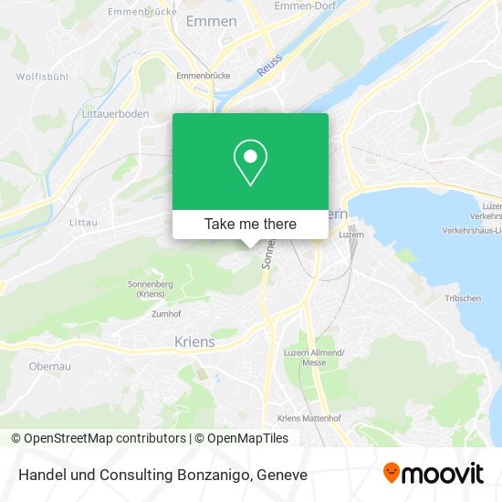 Handel und Consulting Bonzanigo map