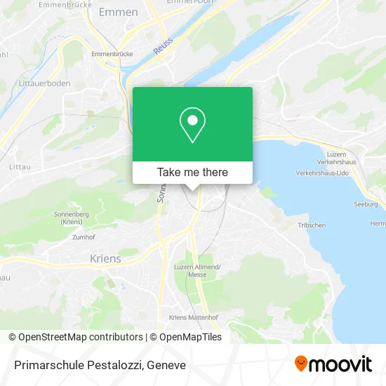 Primarschule Pestalozzi map