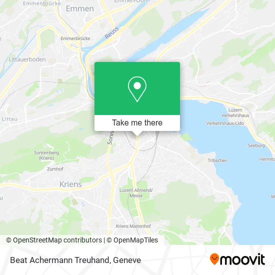 Beat Achermann Treuhand map