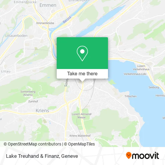 Lake Treuhand & Finanz map