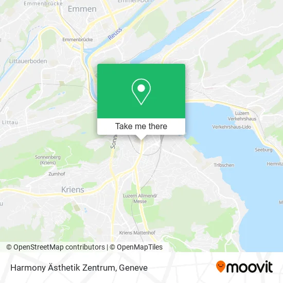 Harmony Ästhetik Zentrum map