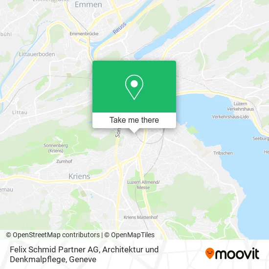 Felix Schmid Partner AG, Architektur und Denkmalpflege map