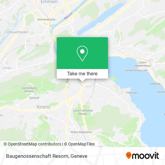 Baugenossenschaft Resom map