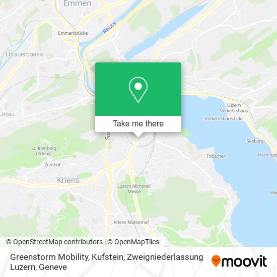 Greenstorm Mobility, Kufstein, Zweigniederlassung Luzern map