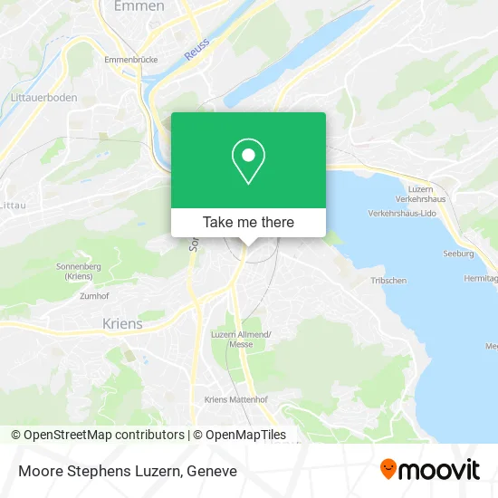 Moore Stephens Luzern map