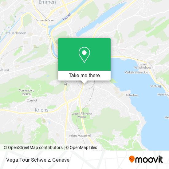 Vega Tour Schweiz map