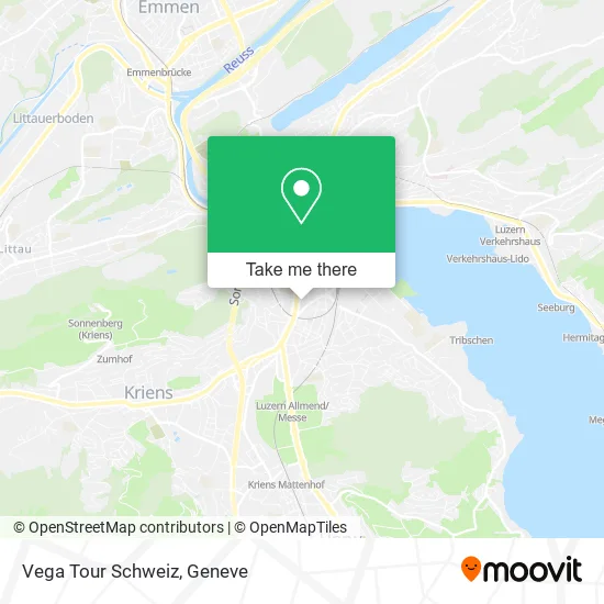 Vega Tour Schweiz map