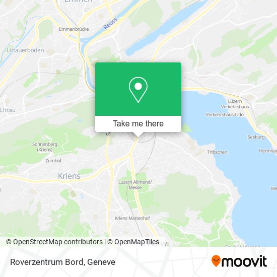Roverzentrum Bord map