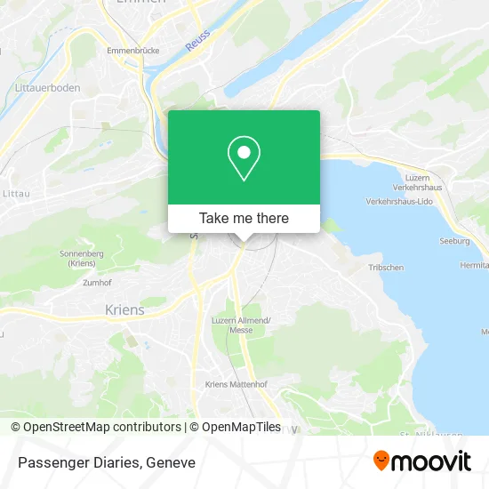 Passenger Diaries map