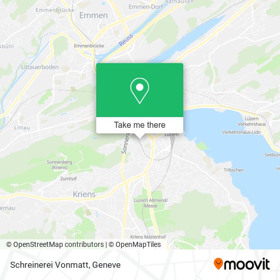 Schreinerei Vonmatt map