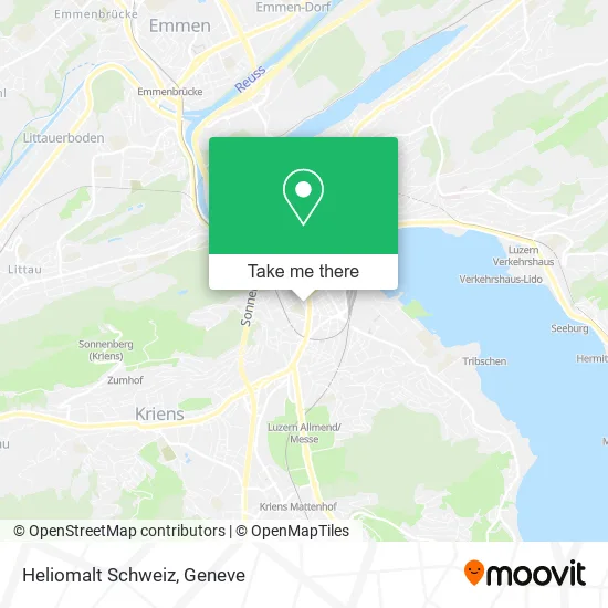 Heliomalt Schweiz map