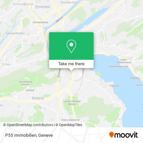 P55 Immobilien map