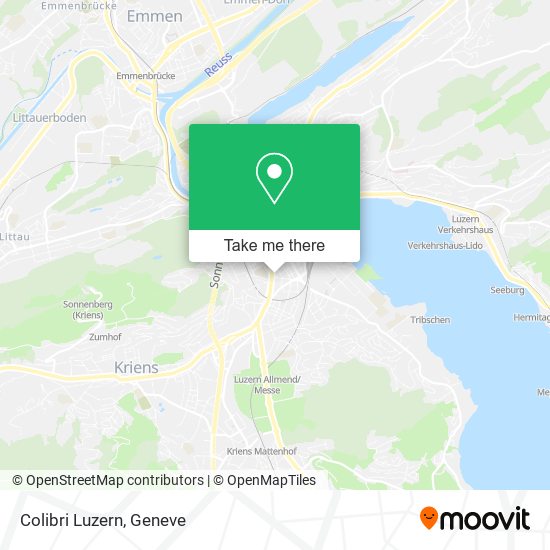 Colibri Luzern map