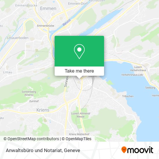 Anwaltsbüro und Notariat map