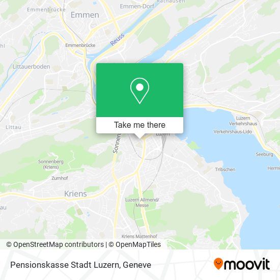 Pensionskasse Stadt Luzern map