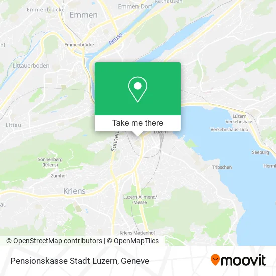 Pensionskasse Stadt Luzern map