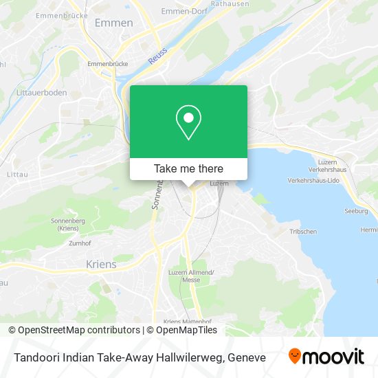 Tandoori Indian Take-Away Hallwilerweg map