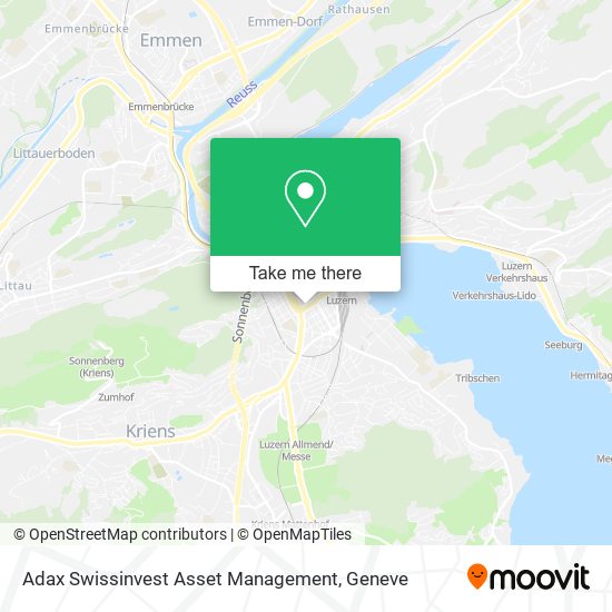 Adax Swissinvest Asset Management map