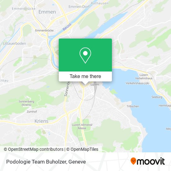 Podologie Team Buholzer map