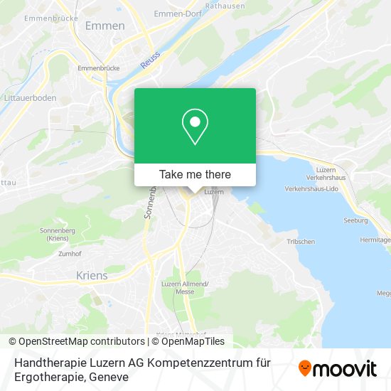 Handtherapie Luzern AG Kompetenzzentrum für Ergotherapie plan