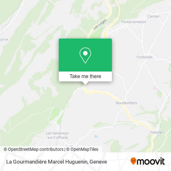 La Gourmandière Marcel Huguenin map