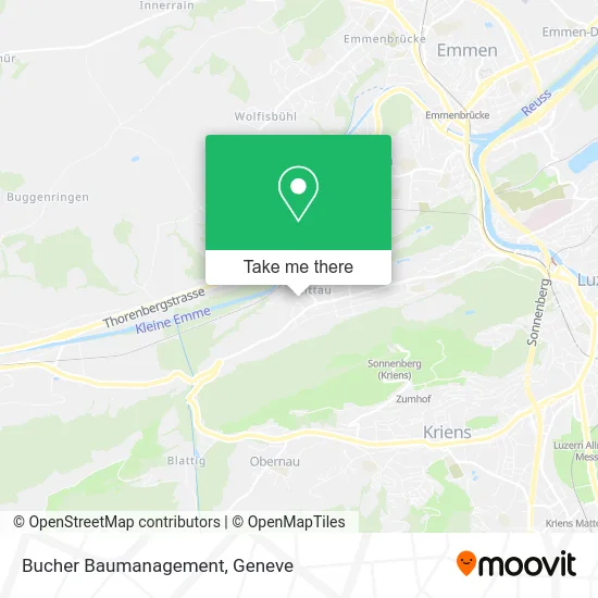 Bucher Baumanagement map