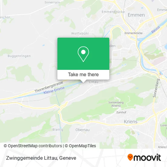 Zwinggemeinde Littau map