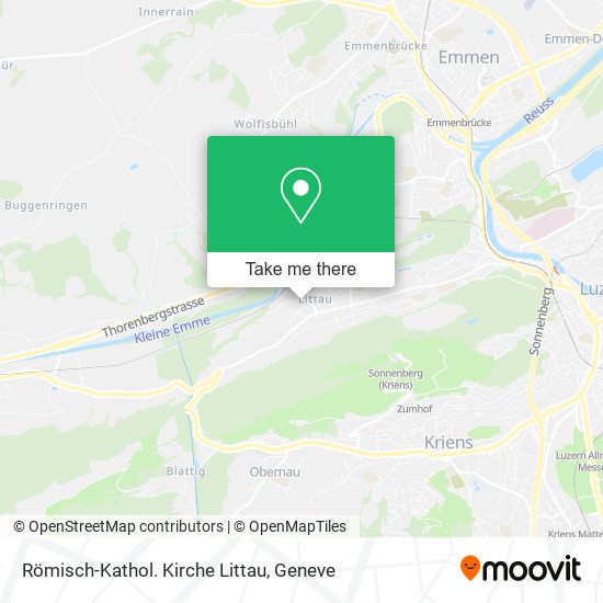 Römisch-Kathol. Kirche Littau map
