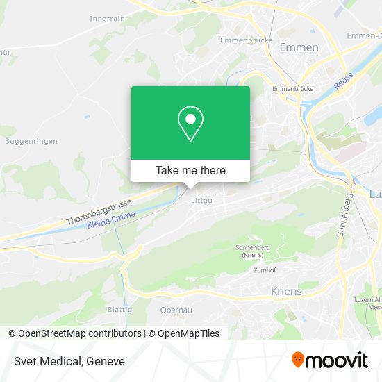 Svet Medical map