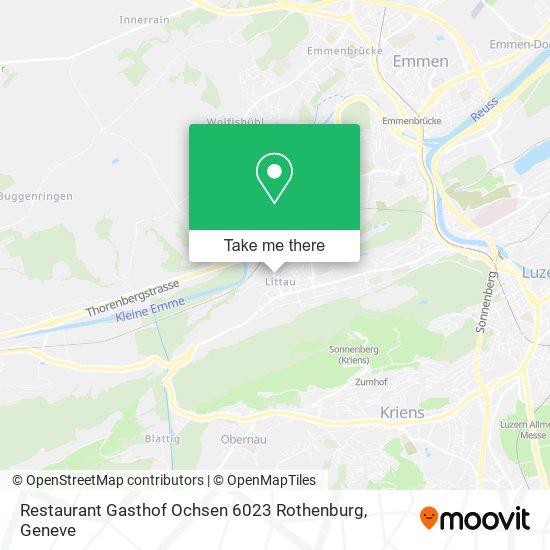 Restaurant Gasthof Ochsen 6023 Rothenburg map
