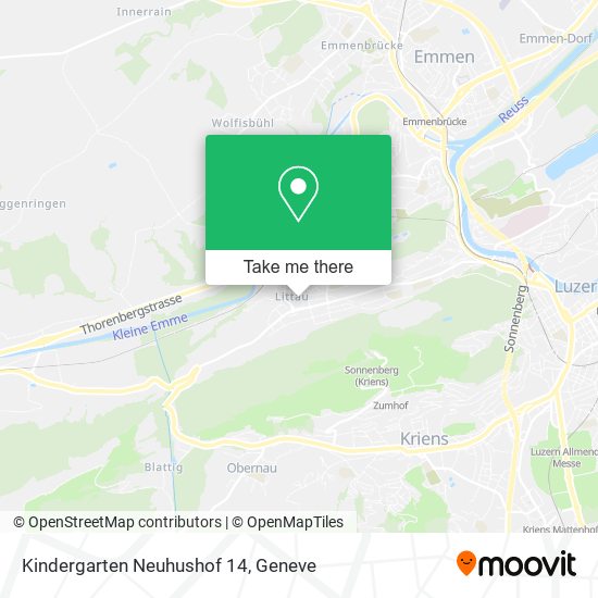 Kindergarten Neuhushof 14 map
