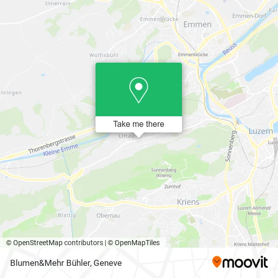 Blumen&Mehr Bühler map