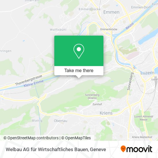 Welbau AG für Wirtschaftliches Bauen map