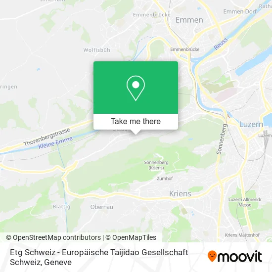 Etg Schweiz - Europäische Taijidao Gesellschaft Schweiz map
