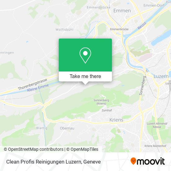 Clean Profis Reinigungen Luzern map
