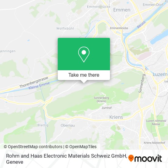 Rohm and Haas Electronic Materials Schweiz GmbH map