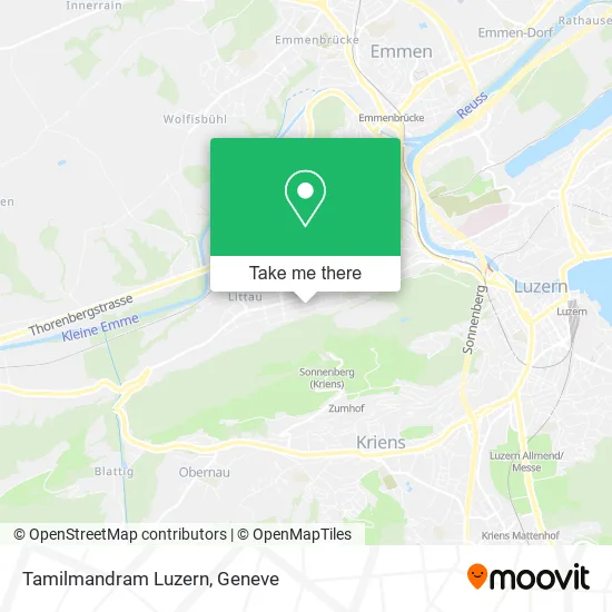 Tamilmandram Luzern map