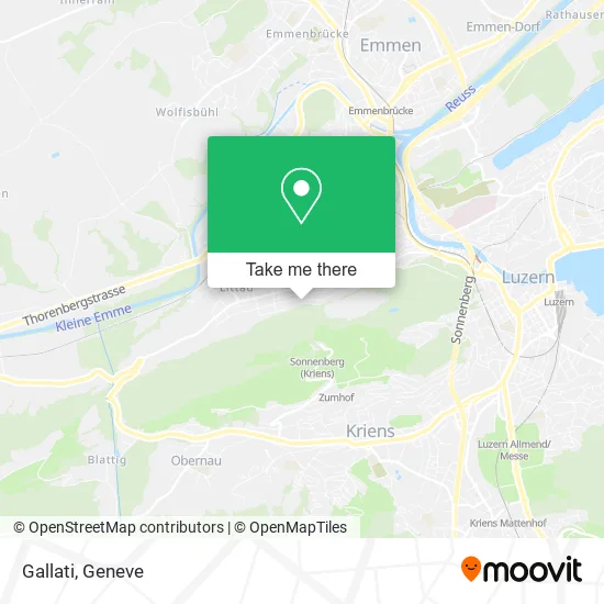 Gallati map