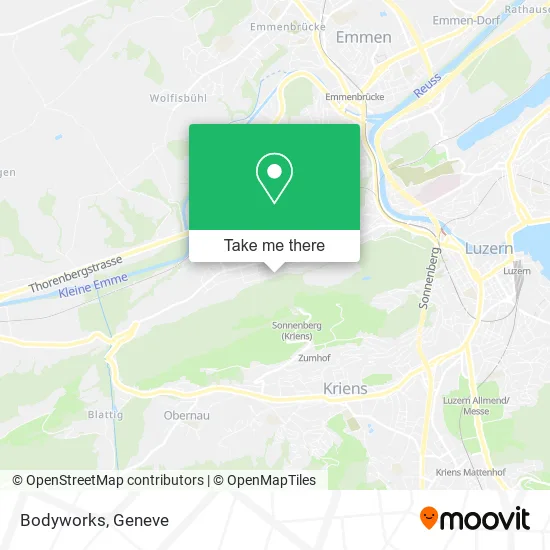 Bodyworks map