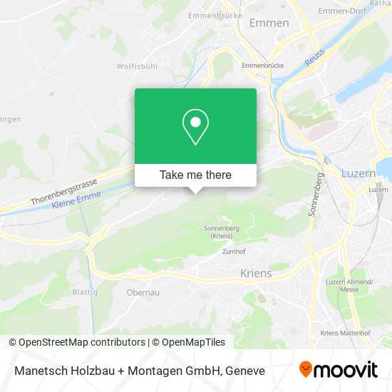 Manetsch Holzbau + Montagen GmbH map