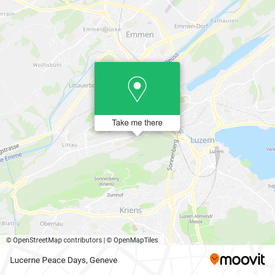 Lucerne Peace Days map